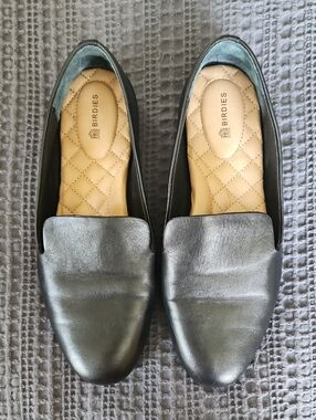 Birdies Black Leather Loafers